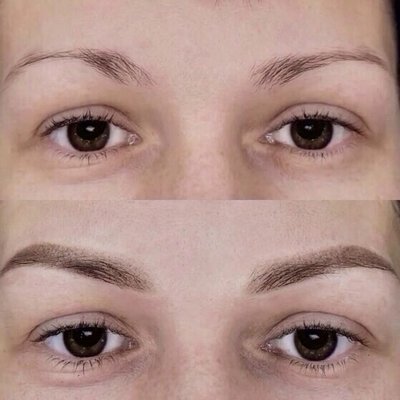 PERMANENT MAKEUP & PIGMENT COLOR CORRECTIONS - Our experienced artist specializes in eyebrow, eyeliner, and lip tattooing to help you enhance your natural beauty. With the use of our high-quality pigments, precise techniques and state of the art equipment, you can enjoy looking your best. This can all be done with topical numbing if perferred. (Below is an example of the powder brows we do vs. the semi-permanent micro blading process.) PERMANENT MAKEUP & PIGMENT COLOR CORRECTIONS - Our experienced artist specializes in eyebrow, eyeliner, and lip tattooing to help you enhance your natural beauty. With the use of our high-quality pigments, precise techniques and state of the art equipment, you can enjoy looking your best. This can all be done with topical numbing if perferred. (Below is an example of the powder brows we do vs. the semi-permanent micro blading process.)