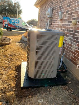 Ultra High Efficiency HVAC Replacement - Replaced and old 14 SEER builder grade unit with an American Standard Ultra High Efficiency HVAC System. Giving the homeowner total control over their comfort with humidity control, LIVE load operation based on actual temperatures and more! Ultra High Efficiency HVAC Replacement - Replaced and old 14 SEER builder grade unit with an American Standard Ultra High Efficiency HVAC System. Giving the homeowner total control over their comfort with humidity control, LIVE load operation based on actual temperatures and more!