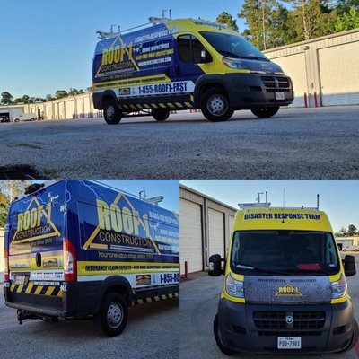 Full wrap on high roof van - "Our customer needed this wrap real quick. The design was done in 2 days, printing in 1 day and the installation on another 2 days. We had a very happy client"