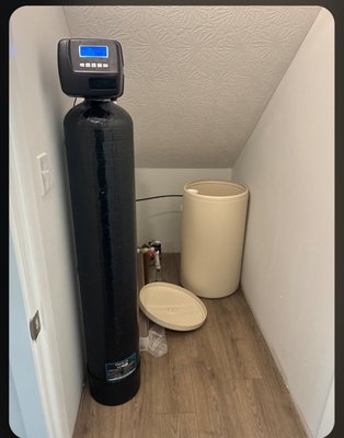 Kinetico Iron System Replacement with Pure Aqua Filtration - Existing Kinetico iron treatment equipment was no longer performing properly. Pure Aqua replaced the failing system with a new iron filtration solution designed to improve iron removal, water clarity, and overall reliability while utilizing the home’s existing plumbing setup. Kinetico Iron System Replacement with Pure Aqua Filtration - Existing Kinetico iron treatment equipment was no longer performing properly. Pure Aqua replaced the failing system with a new iron filtration solution designed to improve iron removal, water clarity, and overall reliability while utilizing the home’s existing plumbing setup.