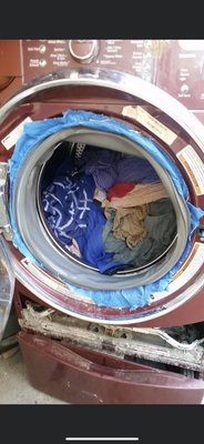 Washer door boot replacement. - No matter how bad it looks we can fix it. We use factory parts for quality repairs. Washer door boot replacement. - No matter how bad it looks we can fix it. We use factory parts for quality repairs.