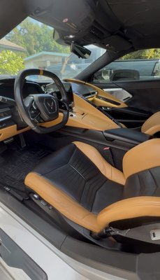 Premium Interior - "This project is the ideal example of how we keep your car looking like new from day one. We specialize in professional, preventive care for new and like-new vehicles, helping owners shield their investment before daily wear and tear sets in.In this service, we performed a complete interior detail, applying high-end, genuine protectants that prevent stains and shield every material against aging. We completed the job with an exterior detail and a durable protective layer that safeguards the paint for months. It is never too early to start protecting your car; the secret to keeping that showroom shine is not how often you wash it, but the quality of its protection." Premium Interior - "This project is the ideal example of how we keep your car looking like new from day one. We specialize in professional, preventive care for new and like-new vehicles, helping owners shield their investment before daily wear and tear sets in.In this service, we performed a complete interior detail, applying high-end, genuine protectants that prevent stains and shield every material against aging. We completed the job with an exterior detail and a durable protective layer that safeguards the paint for months. It is never too early to start protecting your car; the secret to keeping that showroom shine is not how often you wash it, but the quality of its protection."