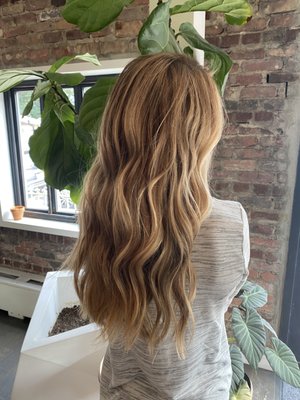 Balayage - My client wanted a natural yet brighter look to overall hair color. I chose to use the technique called Balayage to achieve this flawless highlighted look. This technique is great for people that want a more natural, melted enhance look. Balayage - My client wanted a natural yet brighter look to overall hair color. I chose to use the technique called Balayage to achieve this flawless highlighted look. This technique is great for people that want a more natural, melted enhance look.