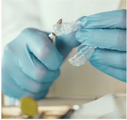 Invisalign Clear Aligners - A clear alternative to braces, Invisalign is a treatment designed to substitute traditional metal braces. This system is a virtually invisible solution for malposed teeth; it uses clear, removable customizable aligning trays to align teeth gradually. A series of aligning trays are worn by the patient while offering the advantage of removing and replacing them at will. It is common for patients undergoing orthodontic treatment with Invisalign to go unnoticed by their friends and family. Invisalign users achieve a brilliant smile.
Why Invisalign?
Sure, there are other options out there for straightening your teeth, but none offers the level of comfort, convenience and confidence that you’ll find with Invisalign®. And no matter what stage you’re at in life, you’ll appreciate how our cutting-edge approach to treatment has minimal interference in how you live, but has a significant positive impact on how you look and feel about yourself.
How Invisalign Works
Invisalign® takes a modern approach to straightening teeth, using a custom-made series of aligners created for you and only you. These aligner trays are made of smooth, comfortable and virtually invisible plastic that you wear over your teeth. Wearing the aligners will gradually and gently shift your teeth into place, based on the exact movements your dentist or orthodontist plans out for you. There are no metal brackets to attach and no wires to tighten. You just pop in a new set of aligners approximately every two weeks, until your treatment is complete. You’ll achieve a great smile with little interference in your daily life. The best part about the whole process is that most people won’t even know you’re straightening your teeth. Invisalign Clear Aligners - A clear alternative to braces, Invisalign is a treatment designed to substitute traditional metal braces. This system is a virtually invisible solution for malposed teeth; it uses clear, removable customizable aligning trays to align teeth gradually. A series of aligning trays are worn by the patient while offering the advantage of removing and replacing them at will. It is common for patients undergoing orthodontic treatment with Invisalign to go unnoticed by their friends and family. Invisalign users achieve a brilliant smile.
Why Invisalign?
Sure, there are other options out there for straightening your teeth, but none offers the level of comfort, convenience and confidence that you’ll find with Invisalign®. And no matter what stage you’re at in life, you’ll appreciate how our cutting-edge approach to treatment has minimal interference in how you live, but has a significant positive impact on how you look and feel about yourself.
How Invisalign Works
Invisalign® takes a modern approach to straightening teeth, using a custom-made series of aligners created for you and only you. These aligner trays are made of smooth, comfortable and virtually invisible plastic that you wear over your teeth. Wearing the aligners will gradually and gently shift your teeth into place, based on the exact movements your dentist or orthodontist plans out for you. There are no metal brackets to attach and no wires to tighten. You just pop in a new set of aligners approximately every two weeks, until your treatment is complete. You’ll achieve a great smile with little interference in your daily life. The best part about the whole process is that most people won’t even know you’re straightening your teeth.