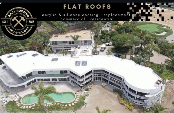 Flat Roofs - Wether you need a new flat roof or want energy efficient cool roof coating options, we can handle any commercial or residential project. Call us for a free quote! Flat Roofs - Wether you need a new flat roof or want energy efficient cool roof coating options, we can handle any commercial or residential project. Call us for a free quote!
