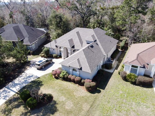 Full Roof Replacement - This home was damaged in a summer hail storm. Working with the homeowner's insurance company, we were able to get the roof replaced and restore the home to a great condition.