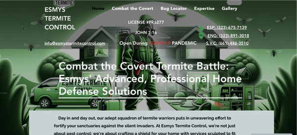 Bug ID Recognition System: Pest Control - We are excited to introduced a revolutionary bug ID recognition system. This tool empowers our clients' leads to identify pests in their homes before our pest control experts even arrives, offering immediate relief and control. Our approach transcends simple pest eradication; it's about developing a website in equipping customers with knowledge. With this crucial information, the experts were able to enter homes informed. This efficiency allows them to address the issue effectively from the start. This web development masterpiece is not just pest control—it's a tailored symphony of care and precision for any industry, making each solution uniquely suited to the home it serves. Bug ID Recognition System: Pest Control - We are excited to introduced a revolutionary bug ID recognition system. This tool empowers our clients' leads to identify pests in their homes before our pest control experts even arrives, offering immediate relief and control. Our approach transcends simple pest eradication; it's about developing a website in equipping customers with knowledge. With this crucial information, the experts were able to enter homes informed. This efficiency allows them to address the issue effectively from the start. This web development masterpiece is not just pest control—it's a tailored symphony of care and precision for any industry, making each solution uniquely suited to the home it serves.