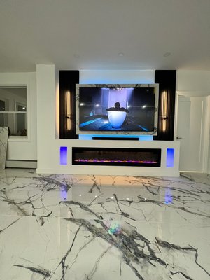 Custom made fireplace walls - Fireplace walls are usually done between 2-3 days max. Custom made fireplace walls - Fireplace walls are usually done between 2-3 days max.