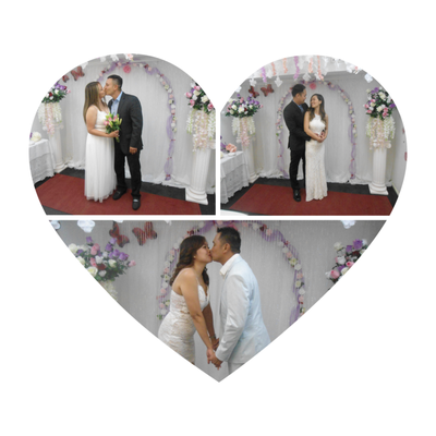 Your Wedding in the wedding chapel - You can get married for only $100, Monday thru Friday if you already purchased your marriage license.  Offer is perfect for only the couple and only two guests.  I am ready to help you.

Puedes casarte con solo $100 de Lunes a Viernes si ya compraste la licencia de matrimonio.  La oferta es perfecta para solo la pareja y puede traer solo dos invitados.  Estoy lista para ayudarte.