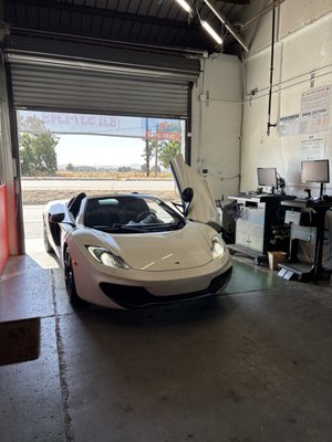 McLaren Smog Check - Beautiful McLaren came in for a smog check. McLaren Smog Check - Beautiful McLaren came in for a smog check.