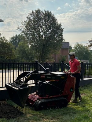 Topsoil, Seed, Straw - This clients property sits on a beautiful golf course in Loveland. As soon as this massive composite deck by Sterling Exteriors we quickly added topsoil, seed and straw to the surrounding area that had been disturbed during construction. We were also able to correct drainage issues in low lying areas around the property that will now drain correctly and contour with the remainder of the existing lawn. Topsoil, Seed, Straw - This clients property sits on a beautiful golf course in Loveland. As soon as this massive composite deck by Sterling Exteriors we quickly added topsoil, seed and straw to the surrounding area that had been disturbed during construction. We were also able to correct drainage issues in low lying areas around the property that will now drain correctly and contour with the remainder of the existing lawn.