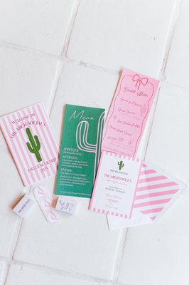 Arch Social Influencer Trip - A Weekend of Style & Connection: Custom Stationery for the Arch Social Influencer Trip
From chic menus to branded invitations, every design detail was crafted to reflect the vibe of this stylish, content-filled weekend. See how the pieces brought personality and polish to the experience → https://chelseyhuffdesign.com/blog/arch-social-influencer-trip/