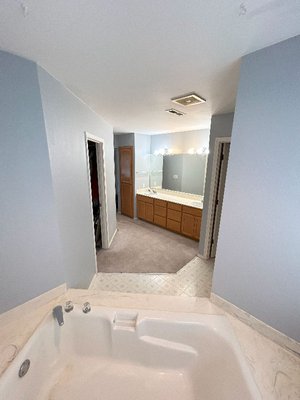 bathroom refresh - The client wanted to remove old wallpaper. Client was happy with the end resullts bathroom refresh - The client wanted to remove old wallpaper. Client was happy with the end resullts
