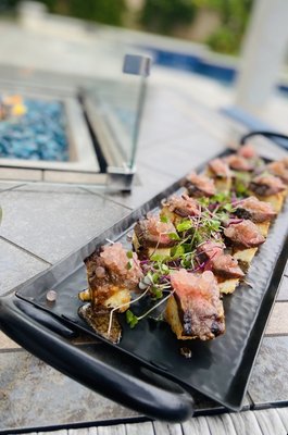 Elevated Cocktail party - This was an elevated cocktail party for a client in Rogue River, it featured 5 different hors d'oeuvres and a wine pairing.