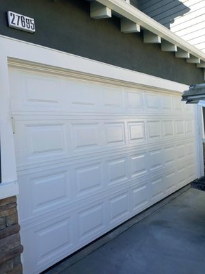 Garage door panel replacement - New garage door panel replaced Garage door panel replacement - New garage door panel replaced