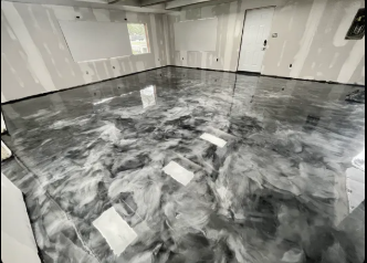 Metallic Epoxy Flooring Commercial/Residential - Transform your space with stunning metallic epoxy flooring! This modern, high-gloss finish blends vibrant colors and flowing patterns to create a one-of-a-kind, marble-like effect. Metallic epoxy floors are durable, easy to clean, and resistant to stains—perfect for garages, basements, showrooms, or even living areas. Enjoy a sleek, stylish upgrade that combines both beauty and long-lasting performance. Metallic Epoxy Flooring Commercial/Residential - Transform your space with stunning metallic epoxy flooring! This modern, high-gloss finish blends vibrant colors and flowing patterns to create a one-of-a-kind, marble-like effect. Metallic epoxy floors are durable, easy to clean, and resistant to stains—perfect for garages, basements, showrooms, or even living areas. Enjoy a sleek, stylish upgrade that combines both beauty and long-lasting performance.