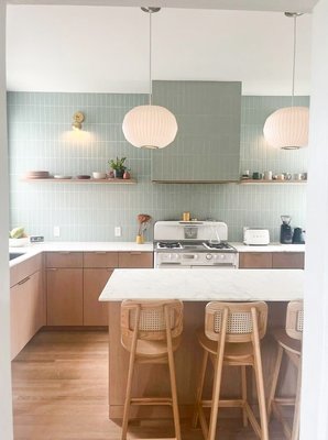 Nina & Kristyn's Kitchen - Bernal heights, CA
White oak custom kitchen cabinets.
These floating shelves create a spacious and neat atmosphere in the room, while the white oak natural wood adds a cozy touch to the kitchen.
Design and build by Ckim design & build. Nina & Kristyn's Kitchen - Bernal heights, CA
White oak custom kitchen cabinets.
These floating shelves create a spacious and neat atmosphere in the room, while the white oak natural wood adds a cozy touch to the kitchen.
Design and build by Ckim design & build.