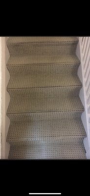 Stair cleaning before and after. - Stair cleaning clean and fresh after our visit.