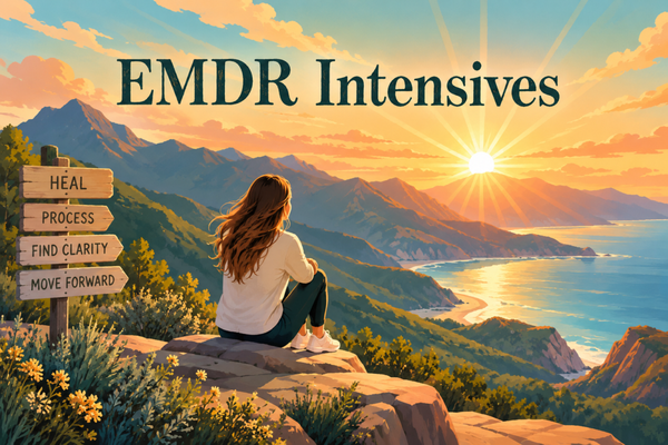 EMDR Intensives - EMDR Intensives offer extended, focused time for clients who want to go deeper into their healing work. Our trained EMDR therapists provide a supportive, thoughtfully paced experience tailored to each client and where they are in their healing process. EMDR Intensives - EMDR Intensives offer extended, focused time for clients who want to go deeper into their healing work. Our trained EMDR therapists provide a supportive, thoughtfully paced experience tailored to each client and where they are in their healing process.