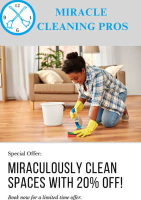 First Time Clean Discount - Call Now to schedule your first discounted clean! With ten years of experience your in trusted hands.