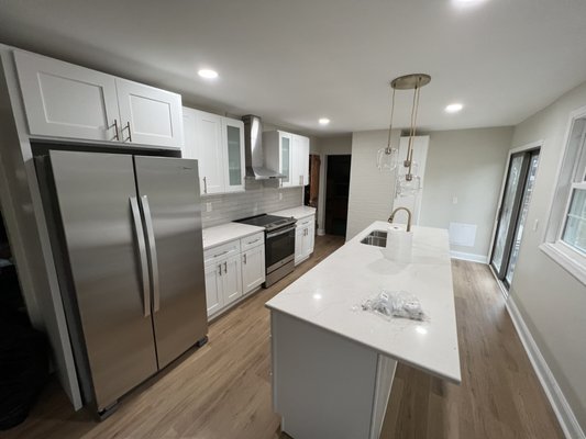 Kitchen Remodeling - Get ready to be amazed as we unveil the breathtaking kitchen renovation completed by Superb Home Remodeling! Our team of experts has worked tirelessly to create a culinary masterpiece that seamlessly blends functionality, style, and innovation.
🌟 The Heart of the Home:
Gone are the days of a lackluster and cramped kitchen. Superb Home Remodeling has completely transformed this space into a vibrant and inviting culinary haven. From the moment you step into the room, you will feel the warmth and energy that radiates throughout.
🔥 A Chef's Delight:
This kitchen is every cooking enthusiast's dream come true! We have carefully curated top-of-the-line appliances that combine cutting-edge technology with elegant design. From the sleek and efficient induction cooktop to the spacious double oven, every element has been chosen to enhance your culinary experience.
🍴 Stylish and Functional Design:
Our design team has paid meticulous attention to detail, ensuring that every aspect of the kitchen exudes sophistication and practicality. The custom-built cabinetry, crafted from high-quality materials, offers ample storage space for all your kitchen essentials while maintaining a seamless and clutter-free appearance. The strategically placed island provides additional countertop space for meal preparation and doubles as a cozy breakfast bar.
✨ Illuminating Brilliance:
Lighting plays a crucial role in creating the perfect ambiance, and we have taken it to the next level in this kitchen. Our team has installed a combination of recessed lighting, pendant lights, and under-cabinet lighting, carefully positioned to highlight key areas and create a warm and inviting atmosphere. Say goodbye to dimly lit cooking spaces and hello to a well-lit culinary oasis!
🎨 Aesthetic Harmony:
The color palette chosen for this kitchen renovation is a testament to elegance and timelessness. Neutral tones are complemented by accents of bold colors, creating a harmonious blend that never goes out of style. The carefully selected backsplash tiles and countertop materials add texture and visual interest, making this kitchen a true work of art.
🌿 Bringing Nature Indoors:
At Superb Home Remodeling, we believe in the power of nature to enhance any space. To that end, we have incorporated elements of nature into the kitchen design. Lush indoor plants, strategically placed herb gardens, and large windows that let in an abundance of natural light all contribute to a refreshing and revitalizing environment.
🍽️ The Perfect Gathering Place:
This kitchen is not only a functional workspace but also a welcoming area for family and friends to gather. The open layout seamlessly connects the kitchen to the dining and living areas, allowing for easy conversation and interaction. Whether you're hosting a dinner party or enjoying a cozy family meal, this kitchen sets the stage for unforgettable moments.
Superb Home Remodeling takes immense pride in turning kitchen dreams into reality. This renovation is a testament to our commitment to excellence, innovation, and customer satisfaction.
If you're ready to transform your kitchen into a space that reflects your unique style and meets your culinary needs, contact Superb Home Remodeling today. Our team of skilled professionals is dedicated to making your dream kitchen a reality.
🏠💫 Superb Home Remodeling - Where Your Dream Home Comes to Life! 💫🏠 Kitchen Remodeling - Get ready to be amazed as we unveil the breathtaking kitchen renovation completed by Superb Home Remodeling! Our team of experts has worked tirelessly to create a culinary masterpiece that seamlessly blends functionality, style, and innovation.
🌟 The Heart of the Home:
Gone are the days of a lackluster and cramped kitchen. Superb Home Remodeling has completely transformed this space into a vibrant and inviting culinary haven. From the moment you step into the room, you will feel the warmth and energy that radiates throughout.
🔥 A Chef's Delight:
This kitchen is every cooking enthusiast's dream come true! We have carefully curated top-of-the-line appliances that combine cutting-edge technology with elegant design. From the sleek and efficient induction cooktop to the spacious double oven, every element has been chosen to enhance your culinary experience.
🍴 Stylish and Functional Design:
Our design team has paid meticulous attention to detail, ensuring that every aspect of the kitchen exudes sophistication and practicality. The custom-built cabinetry, crafted from high-quality materials, offers ample storage space for all your kitchen essentials while maintaining a seamless and clutter-free appearance. The strategically placed island provides additional countertop space for meal preparation and doubles as a cozy breakfast bar.
✨ Illuminating Brilliance:
Lighting plays a crucial role in creating the perfect ambiance, and we have taken it to the next level in this kitchen. Our team has installed a combination of recessed lighting, pendant lights, and under-cabinet lighting, carefully positioned to highlight key areas and create a warm and inviting atmosphere. Say goodbye to dimly lit cooking spaces and hello to a well-lit culinary oasis!
🎨 Aesthetic Harmony:
The color palette chosen for this kitchen renovation is a testament to elegance and timelessness. Neutral tones are complemented by accents of bold colors, creating a harmonious blend that never goes out of style. The carefully selected backsplash tiles and countertop materials add texture and visual interest, making this kitchen a true work of art.
🌿 Bringing Nature Indoors:
At Superb Home Remodeling, we believe in the power of nature to enhance any space. To that end, we have incorporated elements of nature into the kitchen design. Lush indoor plants, strategically placed herb gardens, and large windows that let in an abundance of natural light all contribute to a refreshing and revitalizing environment.
🍽️ The Perfect Gathering Place:
This kitchen is not only a functional workspace but also a welcoming area for family and friends to gather. The open layout seamlessly connects the kitchen to the dining and living areas, allowing for easy conversation and interaction. Whether you're hosting a dinner party or enjoying a cozy family meal, this kitchen sets the stage for unforgettable moments.
Superb Home Remodeling takes immense pride in turning kitchen dreams into reality. This renovation is a testament to our commitment to excellence, innovation, and customer satisfaction.
If you're ready to transform your kitchen into a space that reflects your unique style and meets your culinary needs, contact Superb Home Remodeling today. Our team of skilled professionals is dedicated to making your dream kitchen a reality.
🏠💫 Superb Home Remodeling - Where Your Dream Home Comes to Life! 💫🏠