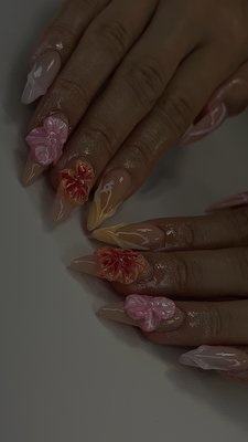 Acrylic Nails - Luxury Blinged Nails