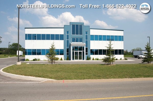 Steel Office Buildings - The functionality and design requirements of today's office buildings continues to evolve as employers seek to create work environments that foster productivity, teamwork, and employee satisfaction. Pre-engineered steel buildings have become the preferred solution for businesses looking to offer the comfort, energy efficiency, and space necessary for creating ideal open-concept workspaces.