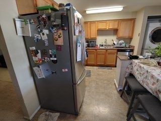 Kitchen and Flooring Remodel - This was a full kitchen remodel and flooring! They wanted to have more room in the kitchen and to open up the house, also wanted to remove the W/D from the kitchen space and move it to another room!

We did the following to complete this remodel -

Demoed multiple walls (all Non-Load Bearing)
Moved W/D hook ups and electrical to new location
Moved Hood vent to center of room
Move and remodeled the AC vents to better serve the house
Removed old cabinets and counters
Installed new cabinets and counters
Removed old floors and installed new LVT
Drywall and painted
Added Can lights and Pendants
Installed Baseboard