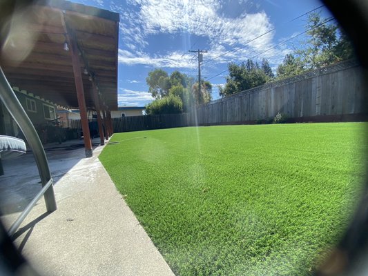 Turf Installation - Turf for backyard remodel for the new home owner congratulations ! Turf Installation - Turf for backyard remodel for the new home owner congratulations !