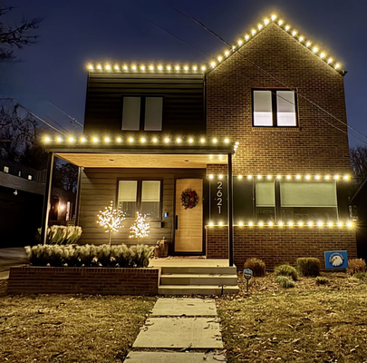 Holiday Lights 2025 - One of our favorites with modern looks and metal roofing! Holiday Lights 2025 - One of our favorites with modern looks and metal roofing!