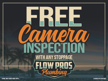 Free Camera Inspection - Flow Pros Plumbing offers Free Camera inspections in Tampa FL. Our highly trained technicians use advanced video technology to quickly and accurately locate sewer or drain issues saving you time money and guesswork. Trust the pros for clean no dig diagnostics that give you peace of mind. Free Camera Inspection - Flow Pros Plumbing offers Free Camera inspections in Tampa FL. Our highly trained technicians use advanced video technology to quickly and accurately locate sewer or drain issues saving you time money and guesswork. Trust the pros for clean no dig diagnostics that give you peace of mind.