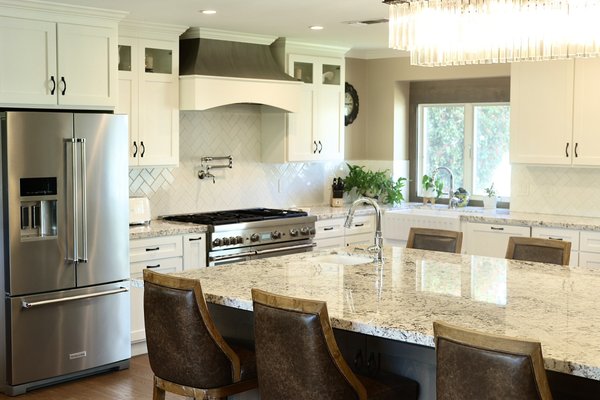Kitchen Remodeling With Big Island - Brea, CA - Complete kitchen makeover with addition of large center island. This kitchen was crafted with the latest technology and design in mind.
We were happy to create a space for this couple to entertain their children and grandchildren for years to come. Kitchen Remodeling With Big Island - Brea, CA - Complete kitchen makeover with addition of large center island. This kitchen was crafted with the latest technology and design in mind.
We were happy to create a space for this couple to entertain their children and grandchildren for years to come.