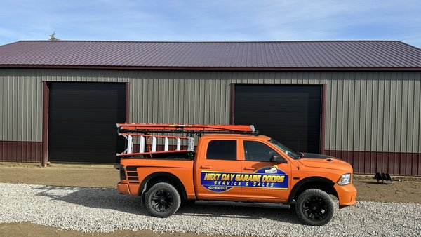 Acreage Shop & Storage - The hardware for 2 of these doors was field modified due to minimal headroom. We saved the owner hundreds of dollars without compromising the integrity of the installations.