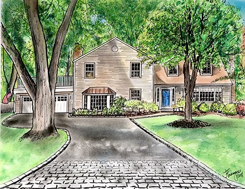 House portraits - These house portraits are largely done with ink marker, and pen with colored pencil and or pastel rendering. I have also begun to offer digitally drawn house portraits (no AI or automatic “app”). House portraits - These house portraits are largely done with ink marker, and pen with colored pencil and or pastel rendering. I have also begun to offer digitally drawn house portraits (no AI or automatic “app”).