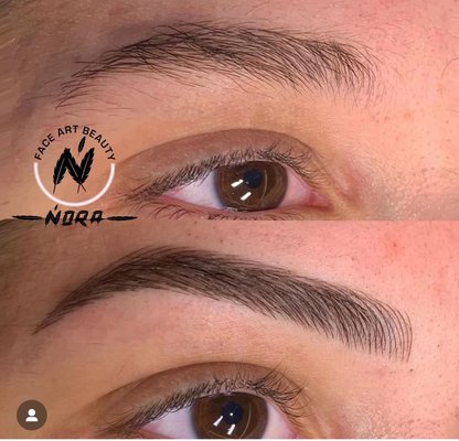 Microblading - Microblading is a form of a cosmetic semi-permanent makeup performed using, a manual disposable handheld tool, composed with very fine needles resembling the shape of a blade, to hand draw each individual hair and simultaneously implant the pigment into the skin Microblading - Microblading is a form of a cosmetic semi-permanent makeup performed using, a manual disposable handheld tool, composed with very fine needles resembling the shape of a blade, to hand draw each individual hair and simultaneously implant the pigment into the skin