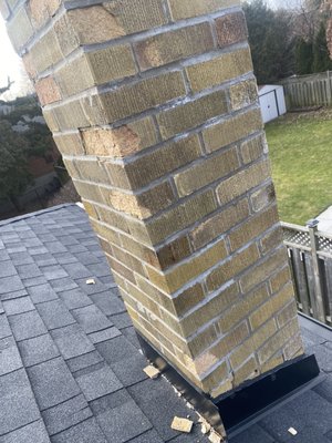 Call us today for a free estimate now working in your area - Old chimney removed and built back Call us today for a free estimate now working in your area - Old chimney removed and built back