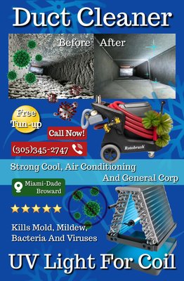 Duct cleaner , coil cleaner evaporator, repair air aconditioning - Coil cleaner evaporator and tun up is performed on the air conditioning, repairs, Duct cleaner, installation of air purifier, UV light to prevent mood, germs, and aliens