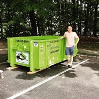 6 Yard Dumpster - Our 6 yd dumpster is perfect for smaller renovations and garage cleanouts. It is 10'long, 5.5 wide and 3' high. It has double entry doors in the rear for easy walk in loading. We put it down on driveway protection boards and it fits in a single parking spot. 6 Yard Dumpster - Our 6 yd dumpster is perfect for smaller renovations and garage cleanouts. It is 10'long, 5.5 wide and 3' high. It has double entry doors in the rear for easy walk in loading. We put it down on driveway protection boards and it fits in a single parking spot.