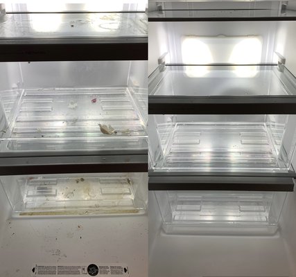 Refrigerator Cleaning - We completely clean your refrigerator. Refrigerator Cleaning - We completely clean your refrigerator.