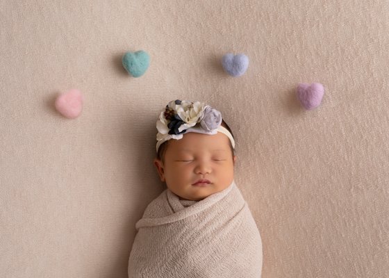 Newborn girl session - This was a newborn girl session.