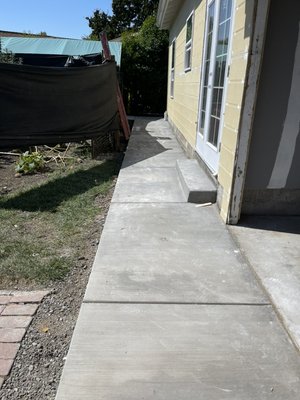 Driveway - Extended Driveway after running all utilities for new ADU