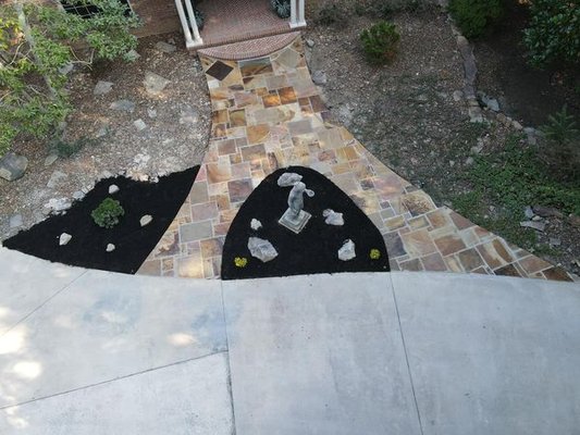 Stone Walkway - New stone walkway put in Stone Walkway - New stone walkway put in