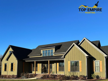 Exterior Painting - Looking to give a fresh new look to your home or business? We start by power washing the complete exterior of home. After that we repair and/or replace any rotten wood.

We then focus on scraping and sanding the surfaces thoroughly for painting. Afterward we prime any bare wood, caulk all gaps to shield Your home from water intrusion and apply the topcoats of paint for your house.