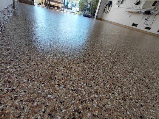 Indian hills 2 car - This garage came out beautiful after having tile, taken out and squares. That needed to be grinded out and new epoxy floor system, put in customer super happy! floor came out great. Indian hills 2 car - This garage came out beautiful after having tile, taken out and squares. That needed to be grinded out and new epoxy floor system, put in customer super happy! floor came out great.