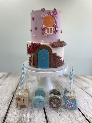 Encanto themed custom birthday. - Cake and matching treats for Encanto themed custom order for a birthday. Free local delivery is offered with all custom orders. Encanto themed custom birthday. - Cake and matching treats for Encanto themed custom order for a birthday. Free local delivery is offered with all custom orders.