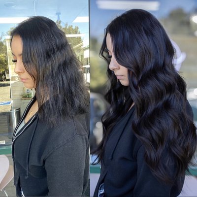 Color and hair extensions - What a difference Hair extensions can make! Color and hair extensions - What a difference Hair extensions can make!