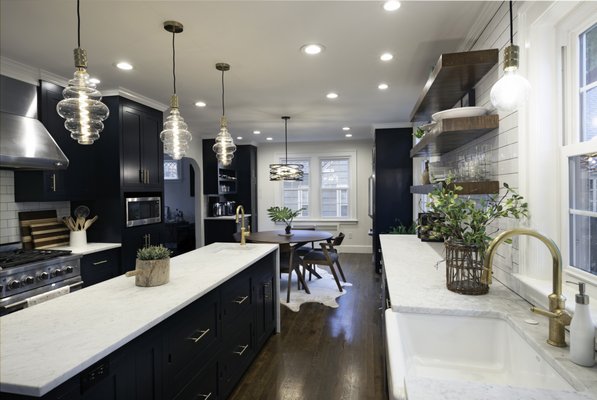 Kitchen Remodel - We helped our New Haven, CT client design a gorgeous and efficient kitchen in a narrow space. Kitchen Remodel - We helped our New Haven, CT client design a gorgeous and efficient kitchen in a narrow space.