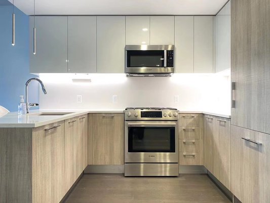 PROJECT 1 & 2 - We provided cabinets and fabricated and installed countertop for two of homeowner's kitchen that's located in Long Island and Queens.