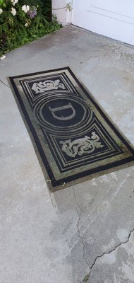 Area rug cleaning - New client had this rug by their trash already when we arrived.  we noticed it and asked what the problem was because it was a good high-quality rug. She explained her big German shepherd dog had been using it for a few months as a rug and it was disgusting and not cleanable. 

As you can see, we completely restored the rug, and she was thrilled to say the least