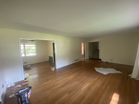 Fieldgreen - This remodel was to convert and 4 separate rooms into one large open concept. We completely changed the layout of the kitchen and appliances. This was just one piece of the renovation